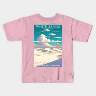 White Sands National Park Travel Poster Kids T-Shirt